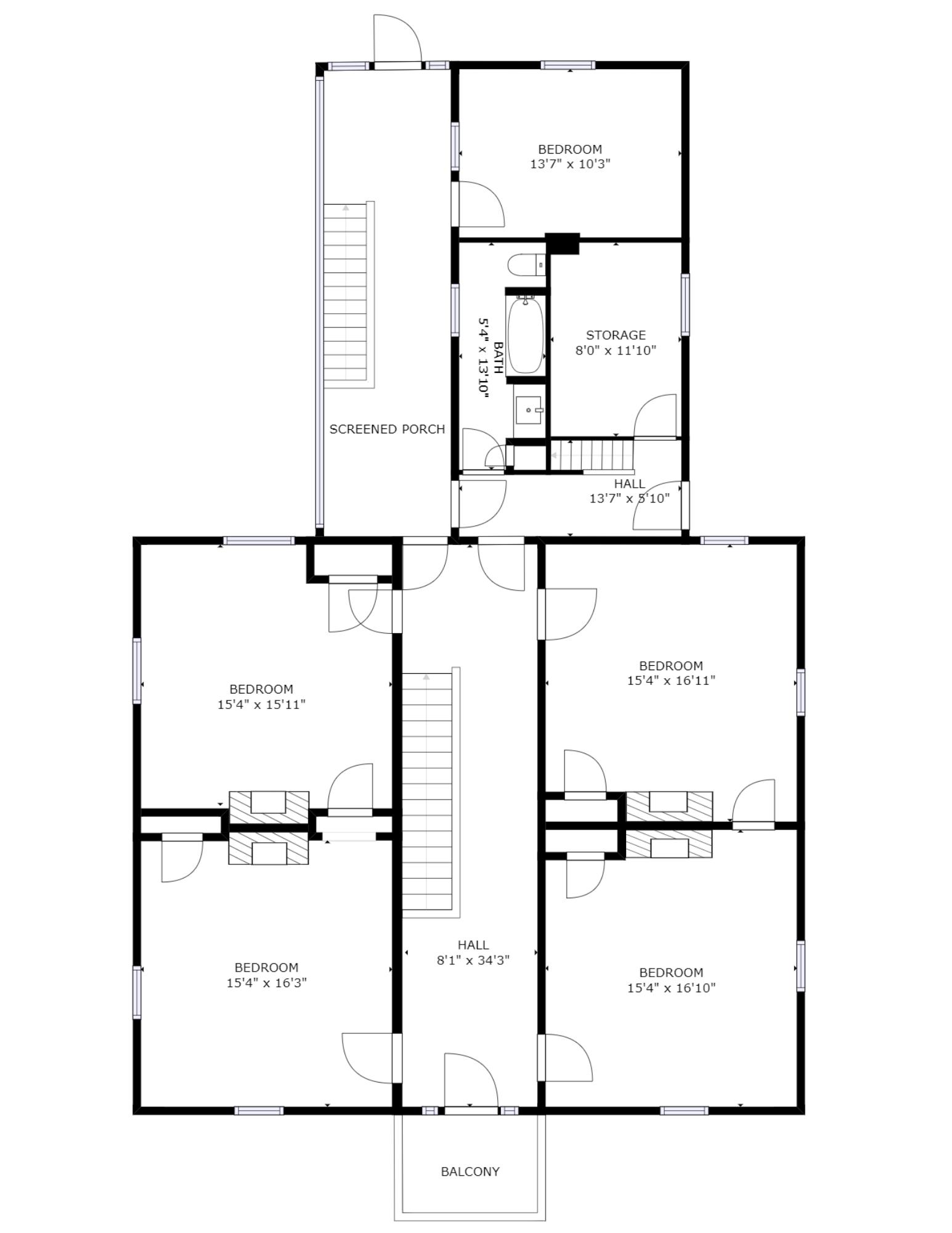 14928 Botetourt Road Eagle Rock, VA 24085 - Photo 19 of 19 Floor Plan - Upper Level