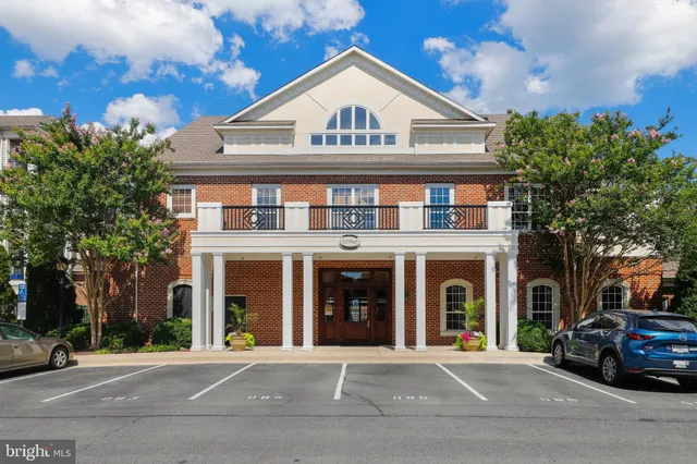 a front view of a building