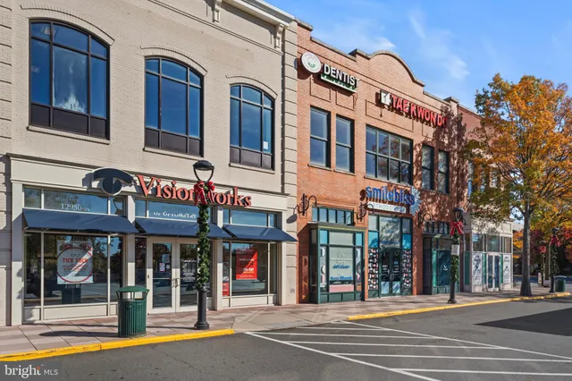 a view of a building on a street