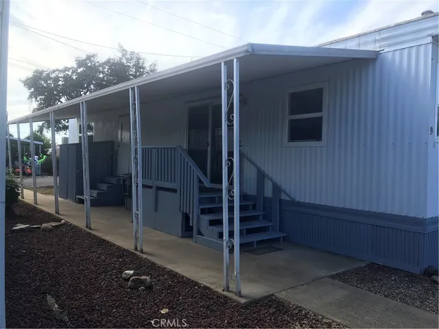 a backyard of a house