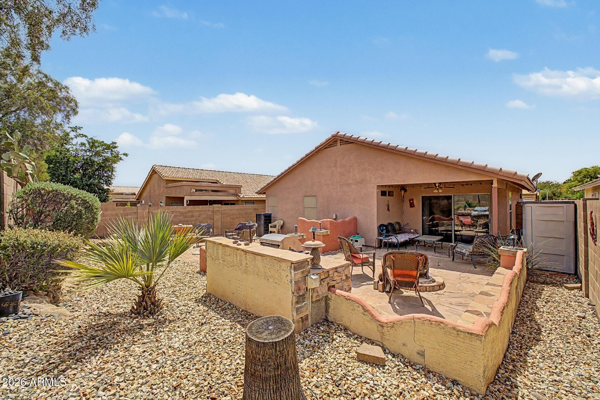 3691 South Conestoga Road Apache Junction, AZ 85119 - Photo 28 of 31 a view of a dinning table and chairs in the patio