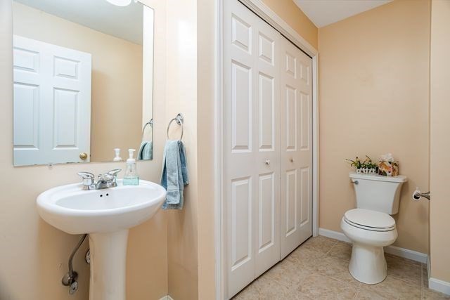 1 B Patriots Way, Unit B Sterling, MA 01564 - Photo 9 of 32 a bathroom with a sink toilet and a mirror