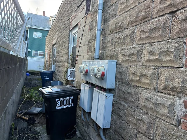 a view of a table with chairs in patio