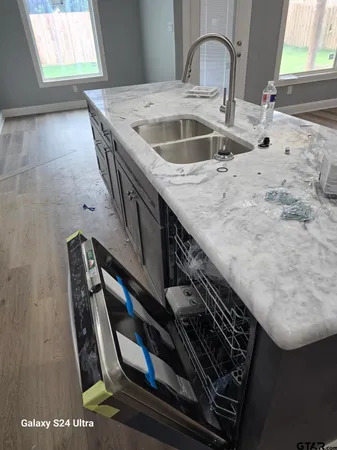 a close view of sink