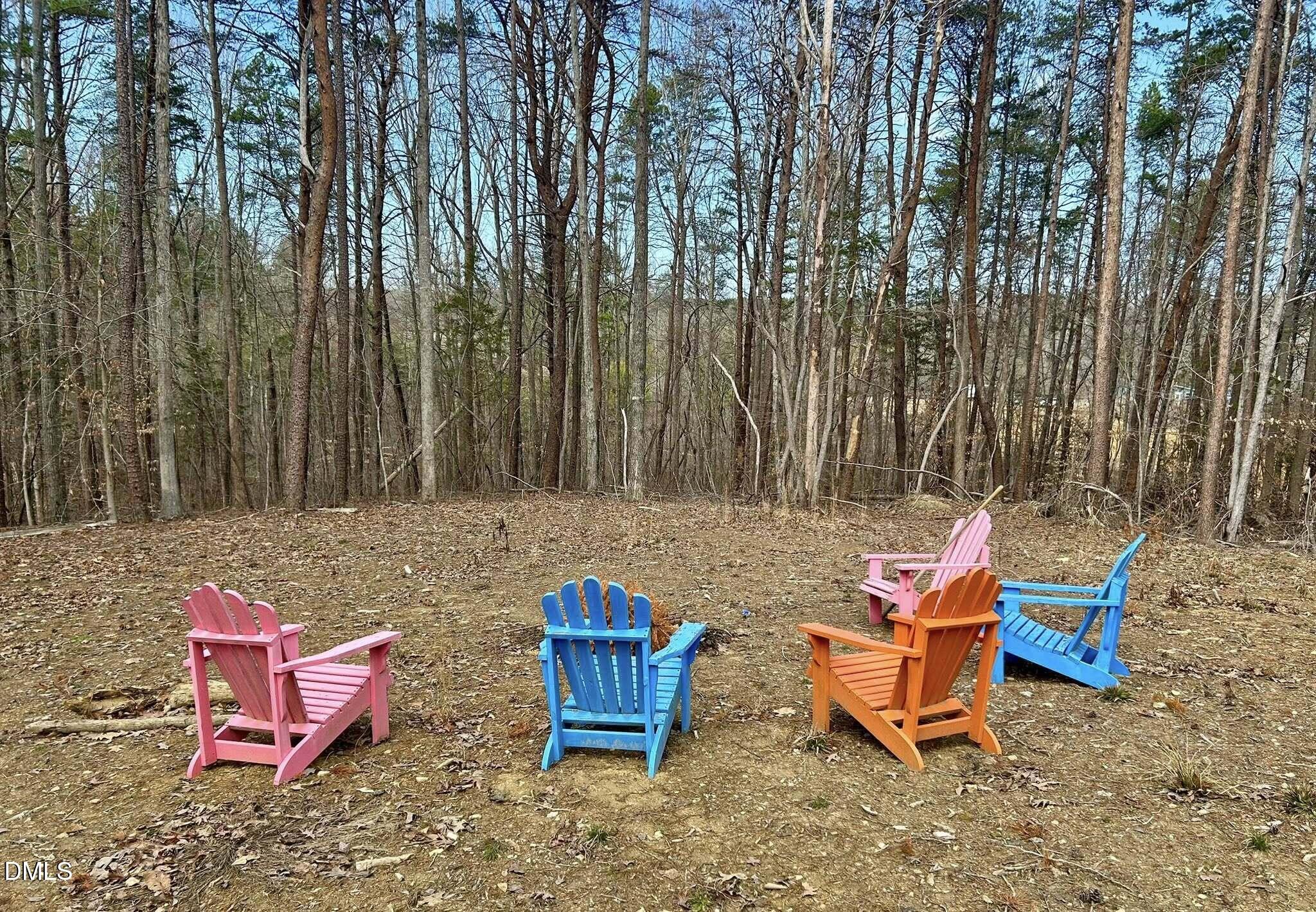 61 Ridgeview Road Leasburg, NC 27291 - Photo 5 of 10 a backyard of a house with outdoor seating