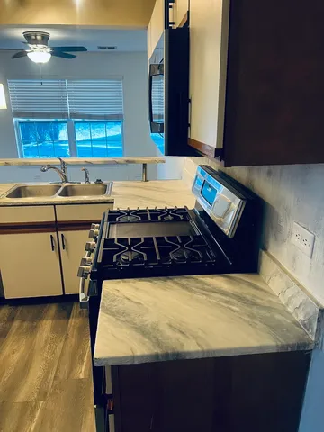 a room with pool table