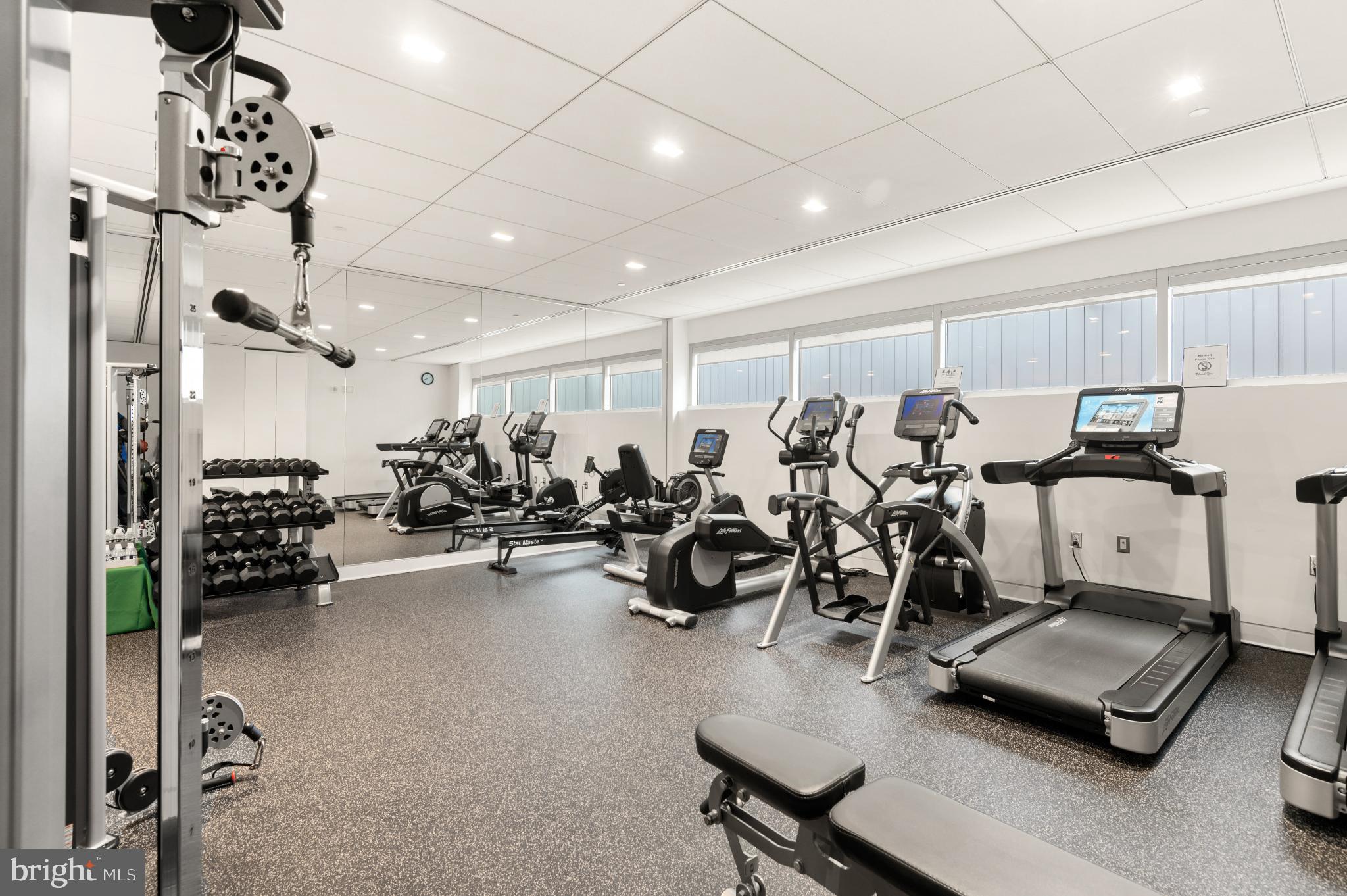 1177 22nd Street Northwest, Unit 2K Washington, DC 20037 - Photo 15 of 21 a view of a room with gym equipment