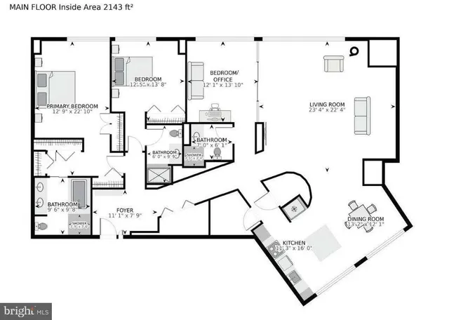a picture of a floor plan