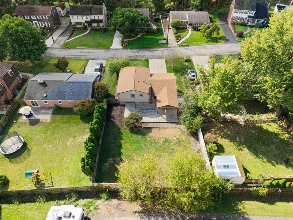 174 North Jamestown Road Coraopolis, PA 15108 - Photo 27 of 27 an aerial view of a house with a garden and swimming pool