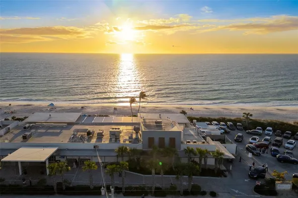 a view of an ocean and beach