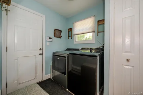 a view of a store with storage and utility