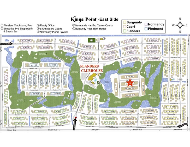 136 Capri B Delray Beach, FL 33484 - Photo 25 of 42 Kings Point Map East CAPRI C