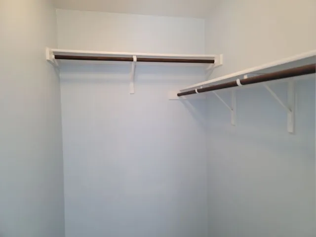 a close view of closet