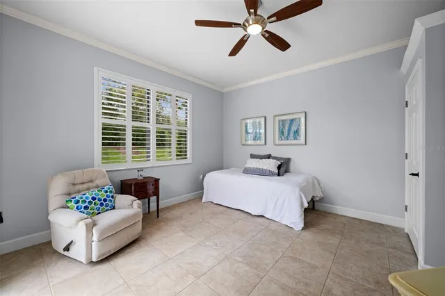 an aerial view of city and lake