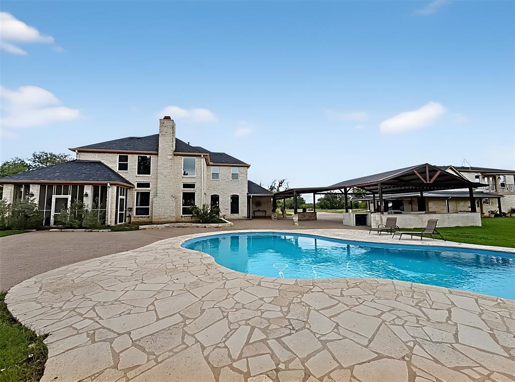 909 Higginbotham Lane China Spring, TX 76633 - Photo 28 of 40 a view of a house with swimming pool