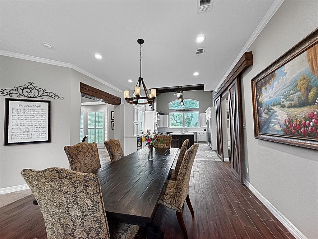 909 Higginbotham Lane China Spring, TX 76633 - Photo 6 of 40 a view of a dining room with furniture window and wooden floor