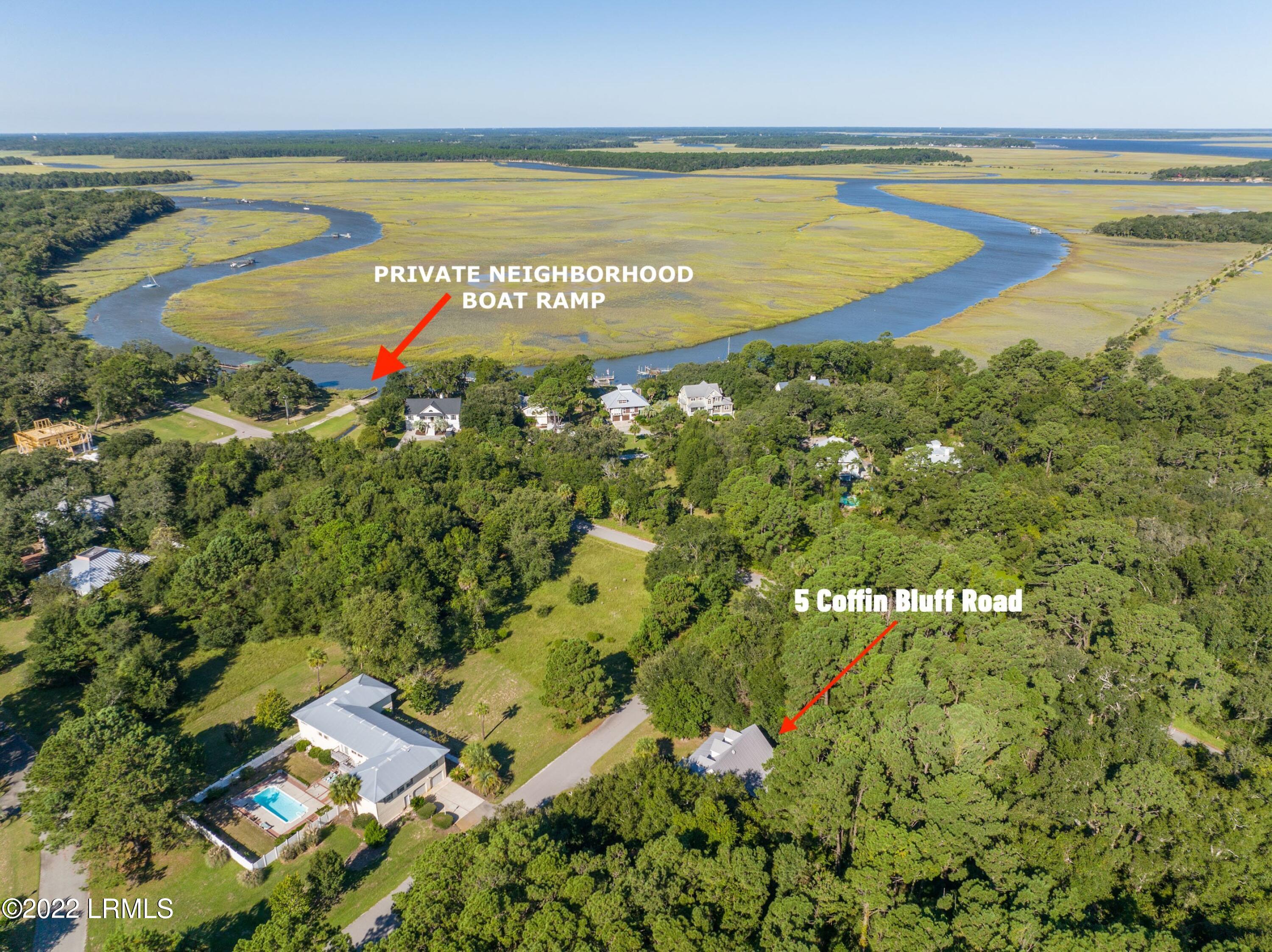 5 Coffin Bluff Road St. Helena Island, SC 29920 - Photo 1 of 39 Boat Ramp