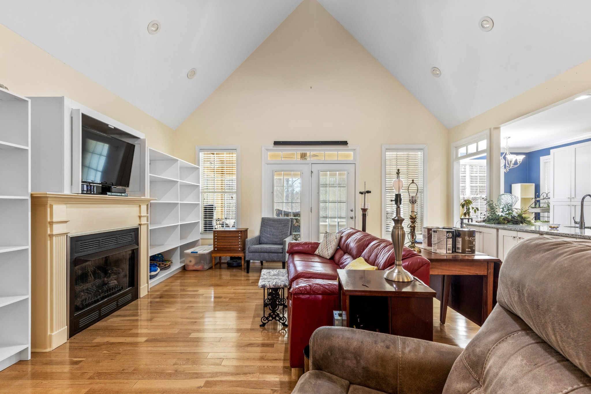 59 Honeysuckle Drive Rock Spring, GA 30739 - Photo 9 of 63 a living room with furniture fireplace and flat screen tv