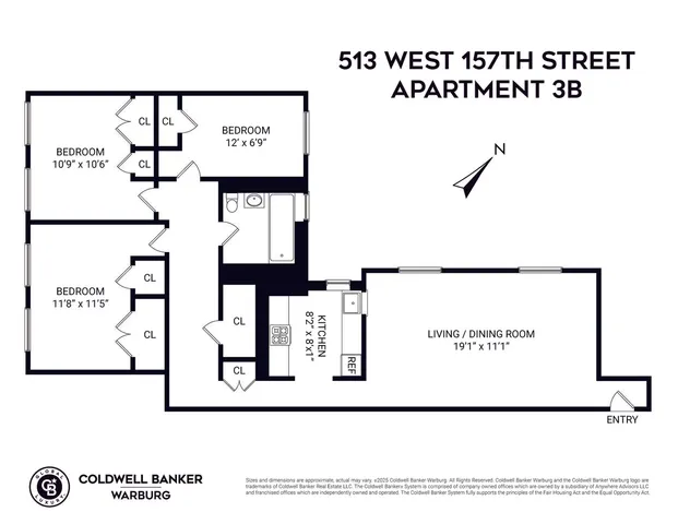 $490,000 | 513 West 157th Street, Unit 3B | Washington Heights