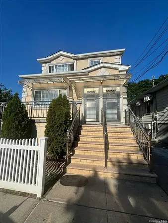 a view of a building with stairs