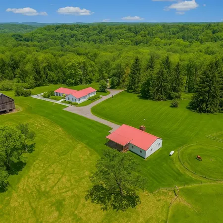 a garden view with a lake view