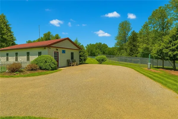 a view of outdoor space yard and swimming pool