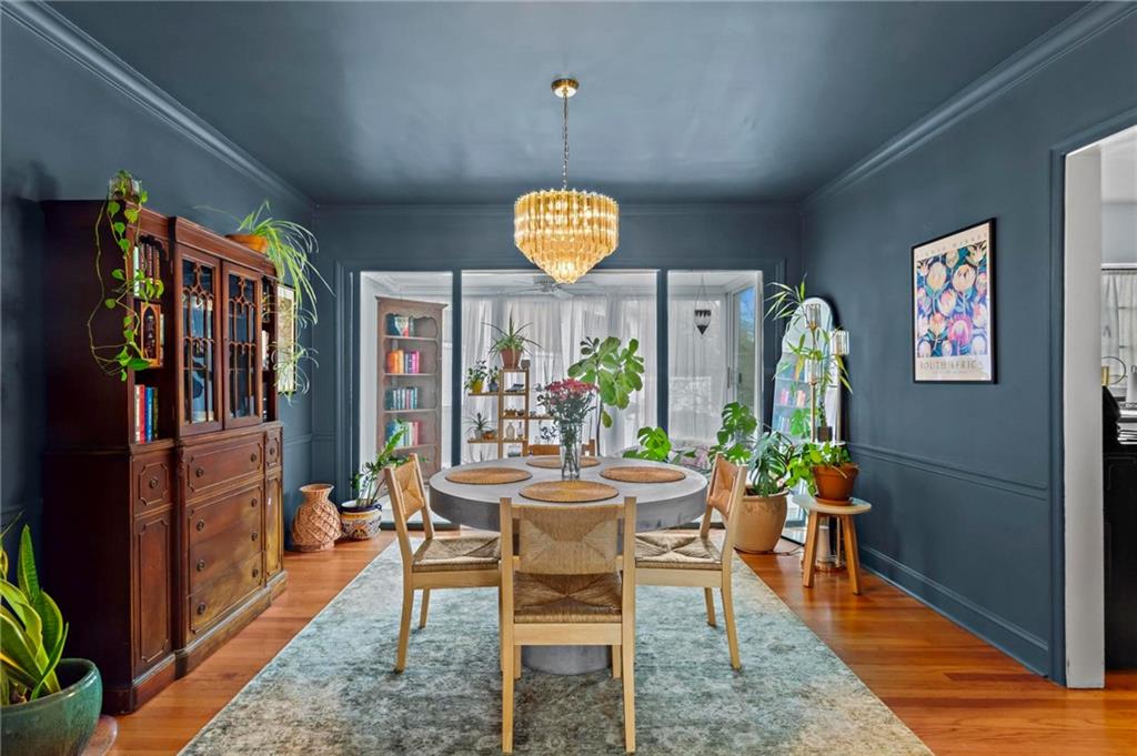 1120 Briarcliff Road Northeast, Unit 3 Atlanta, GA 30306 - Photo 12 of 27 a dining room with furniture and window
