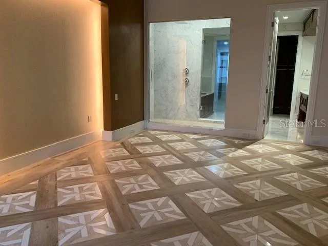 a view of an empty room