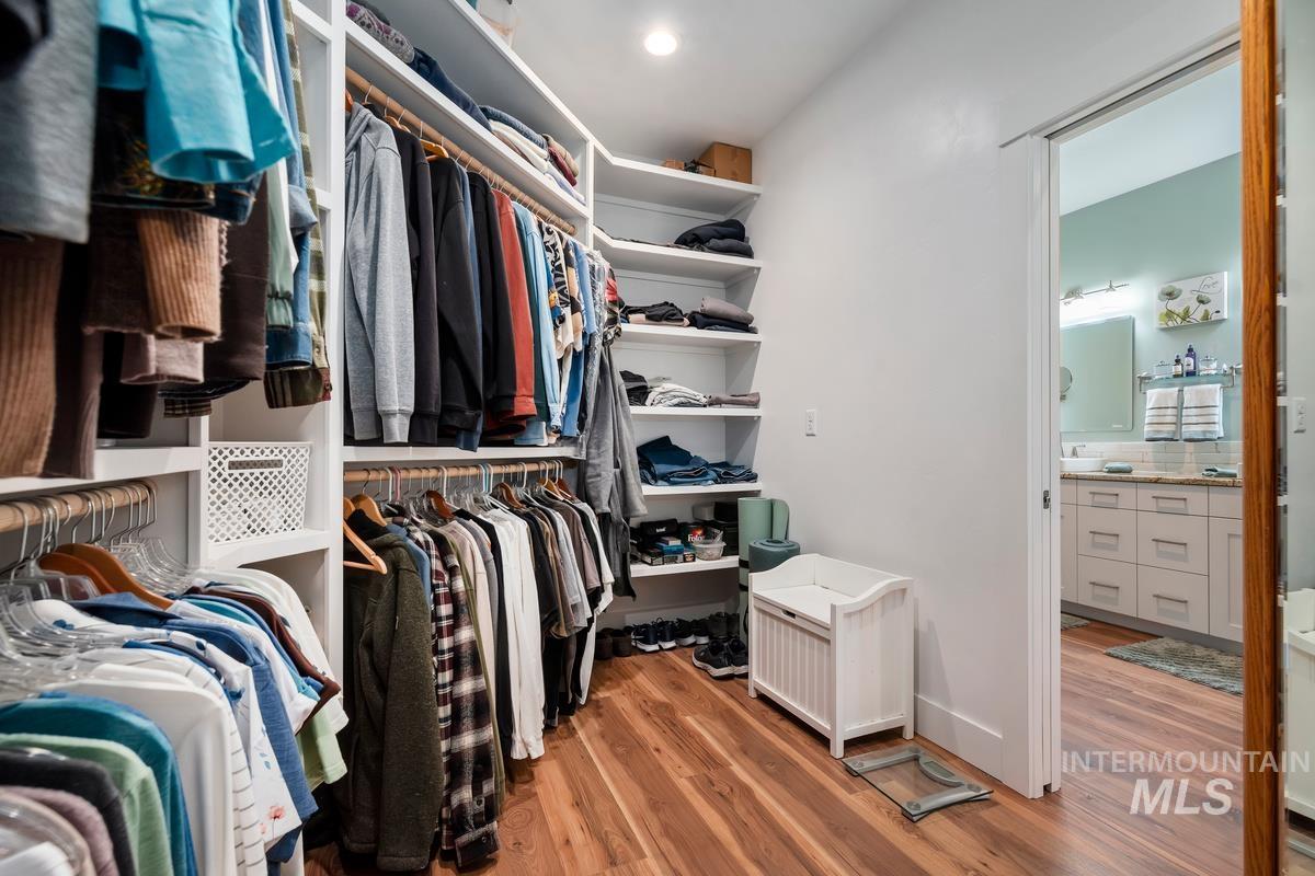 21 Open Road Garden Valley, ID 83622 - Photo 28 of 49 Walk in closet with light wood-style flooring