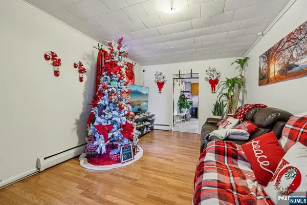 a very nice looking bedroom with a flower pot