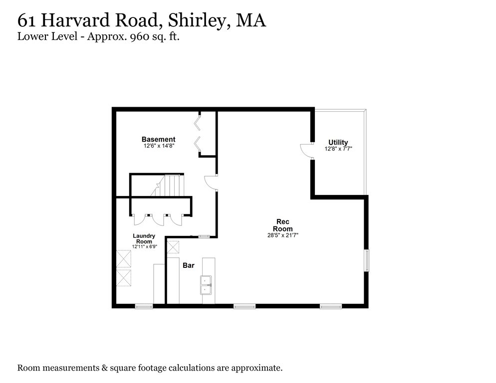 61 Harvard Road Shirley, MA 01464 - Photo 41 of 42 a picture of a wall with a white wall and a white wall