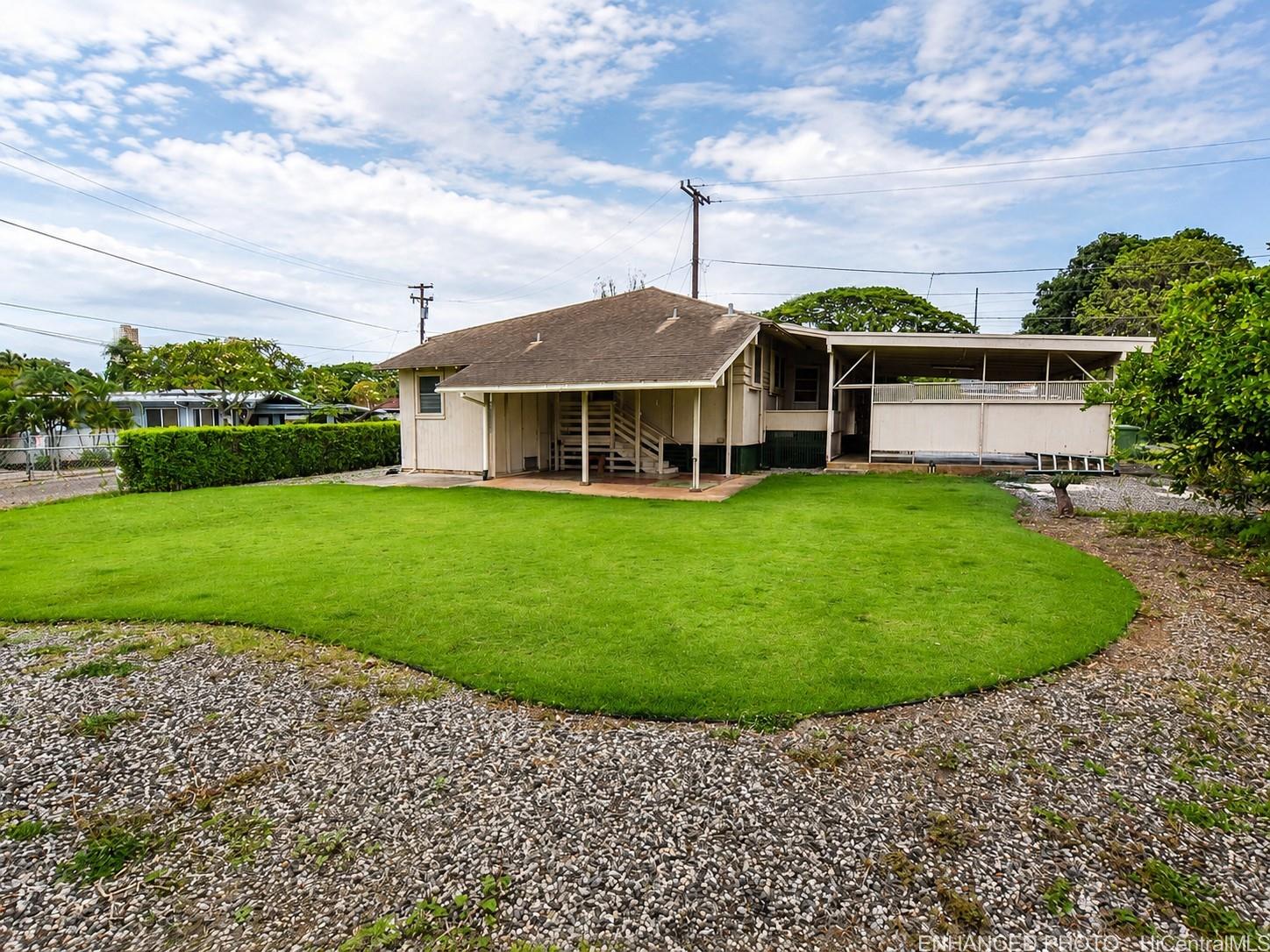 937 A Road Pearl City, HI 96782 - Photo 17 of 18 Rear of property(yard AI enhanced)