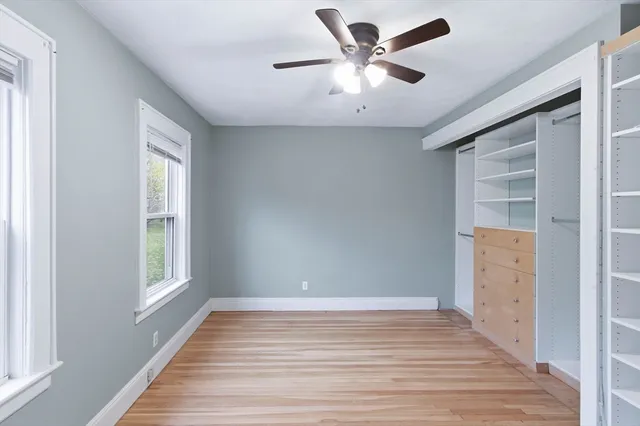 a view of an empty room and window
