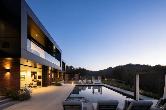 a view of a city street from a building