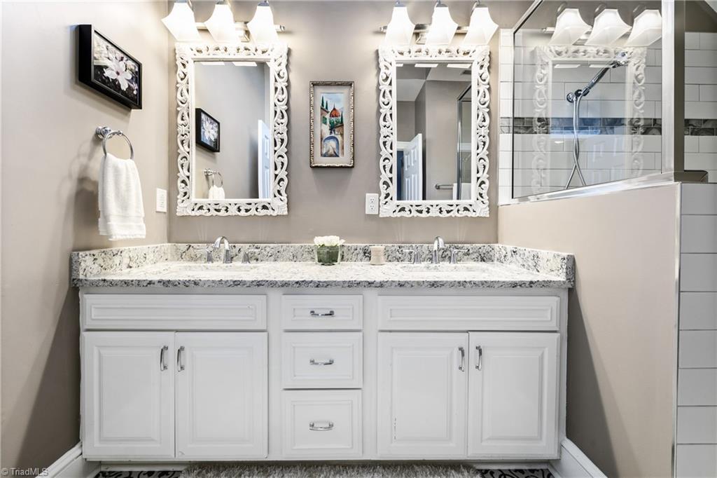 3920 Beechridge Road Winston-Salem, NC 27106 - Photo 21 of 30 Buddy bath vanity with new granite