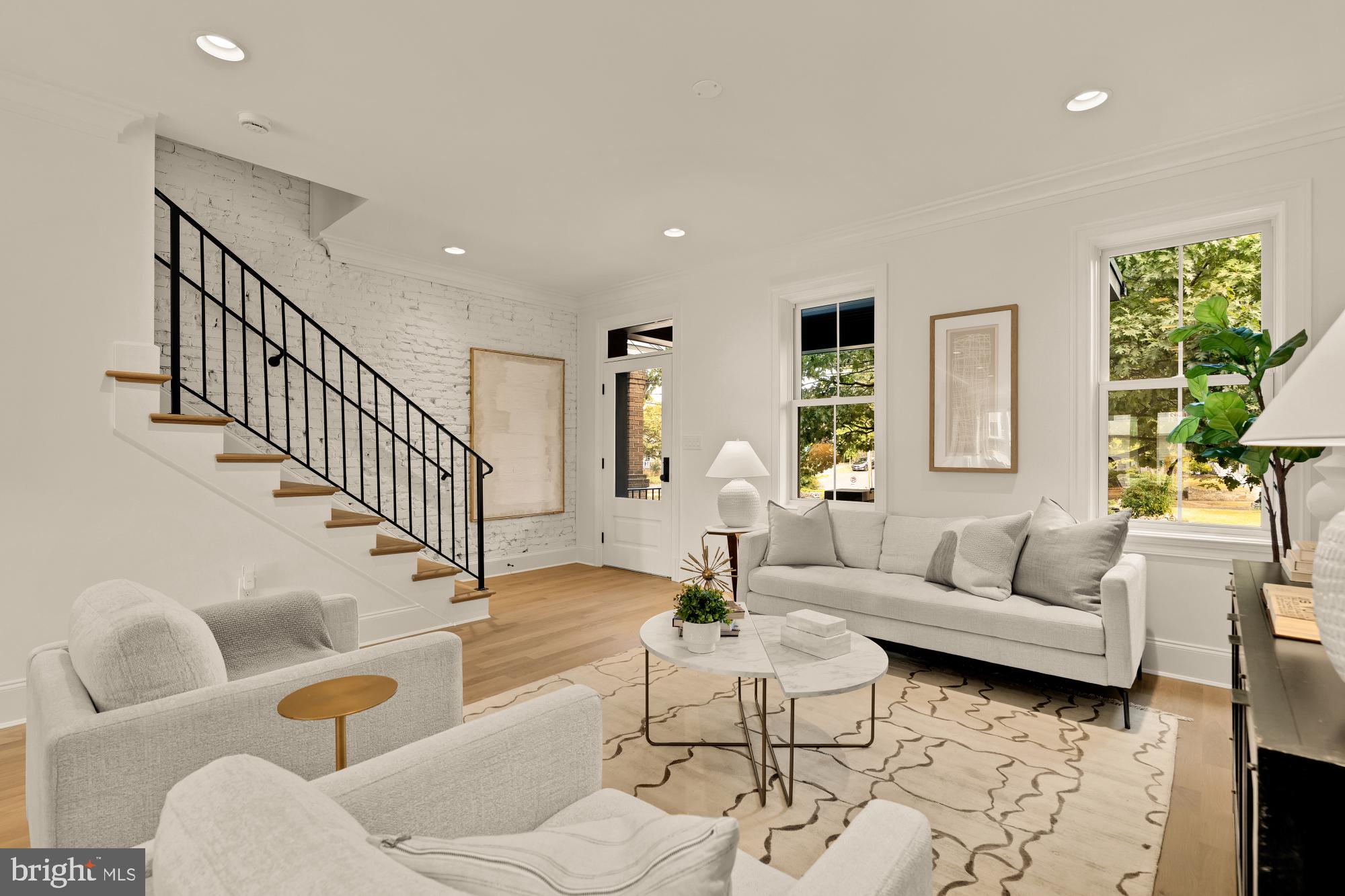 4830 8th Street Northwest Washington, DC 20011 - Photo 7 of 54 a living room with furniture and a large window
