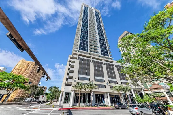 a front view of a building