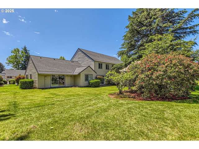 a view of an outdoor space and a yard