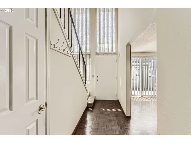 a view of wooden floor in a house