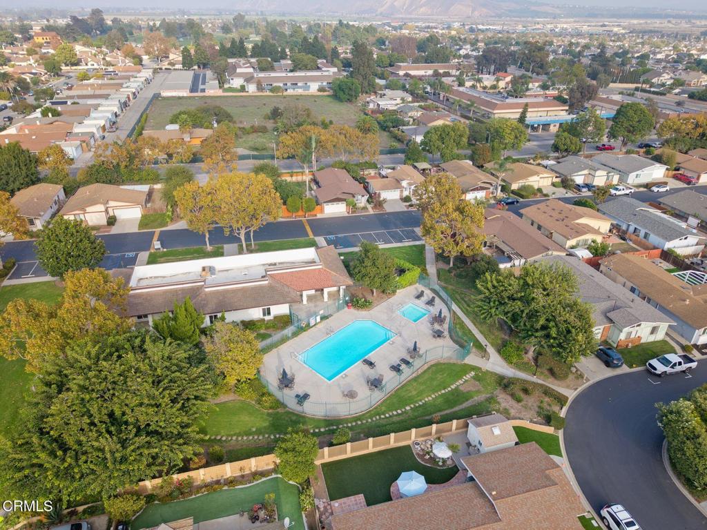 1025 Cachuma Avenue, Unit 59 Ventura, CA 93004 - Photo 26 of 36 an aerial view of residential houses with outdoor space