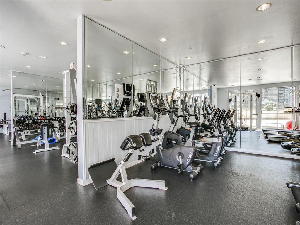 3225 Turtle Creek Boulevard, Unit 320 Dallas, TX 75219 - Photo 21 of 24 a view of a room with gym equipment
