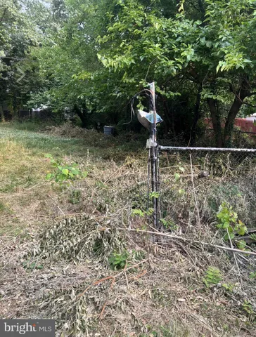 a view of a garden with wooden fence