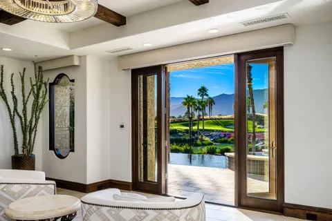 a bathroom with a shower curtain