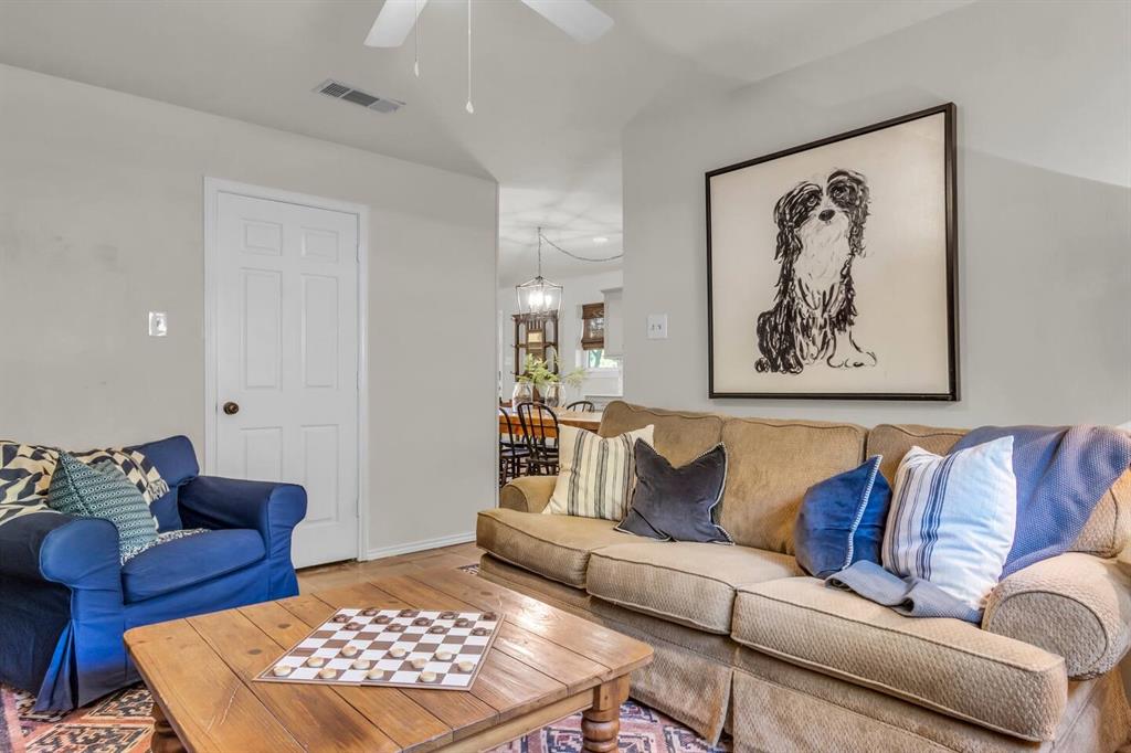 9780 North County Road Frisco, TX 75033 - Photo 16 of 36 a living room with furniture a couch and painting on the wall
