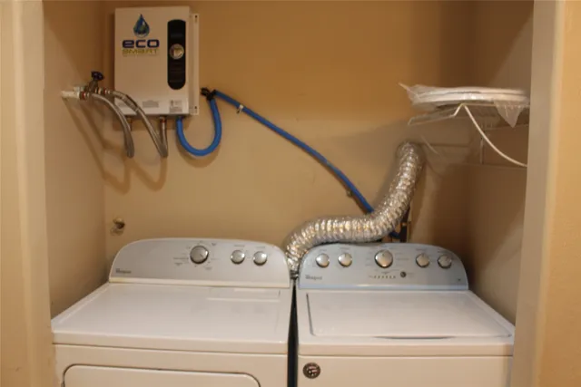 a view of a balcony with wooden fence and floor