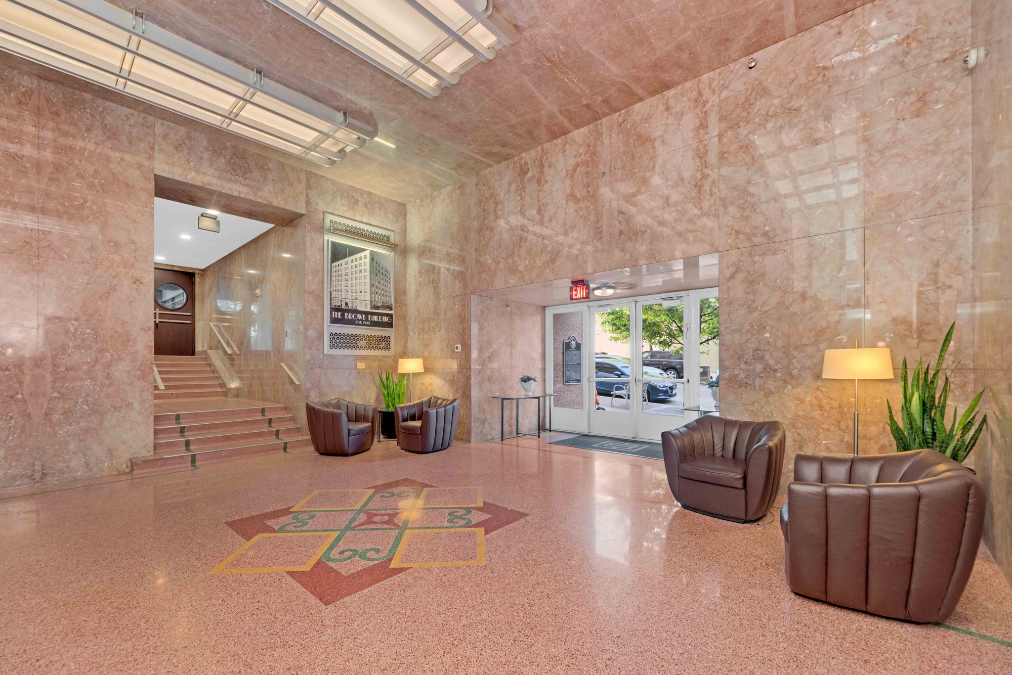710 Colorado Street, Unit 8C Austin, TX 78701 - Photo 8 of 30 Lobby seating area with secure entry access point