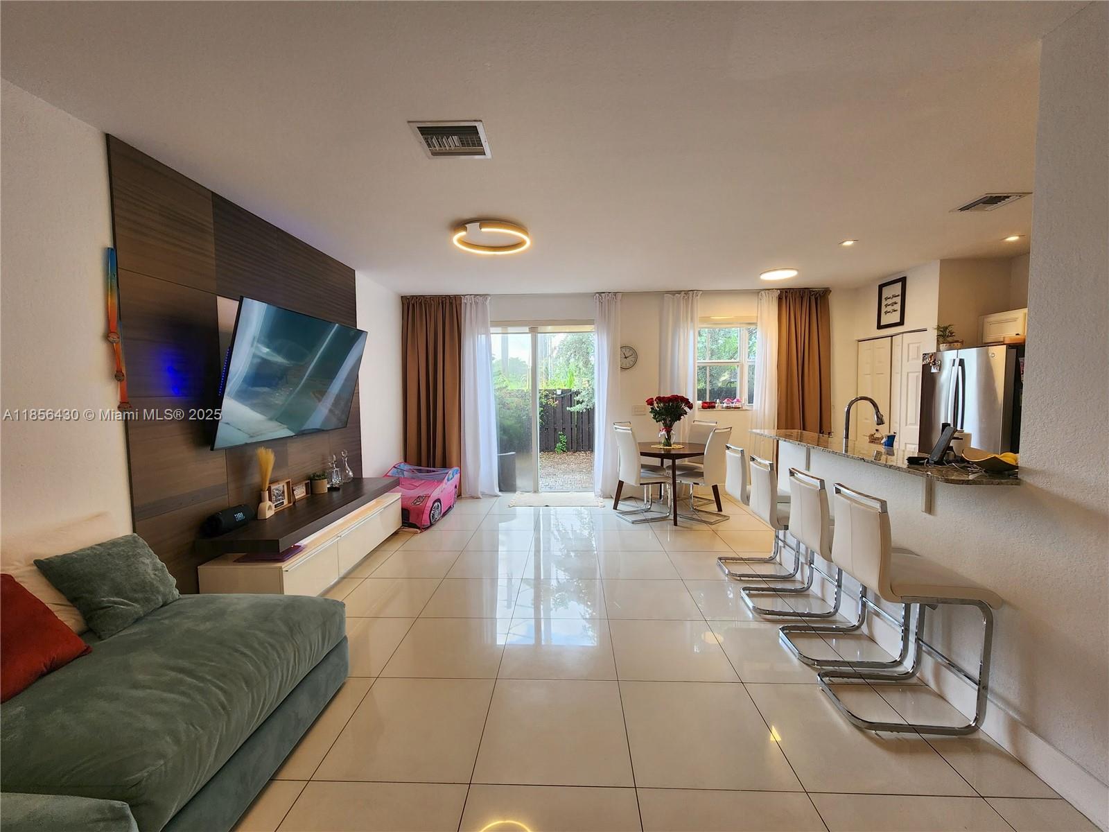 Ives Estates Miami, FL 33179 - Photo 16 of 28 a living room with furniture and a flat screen tv