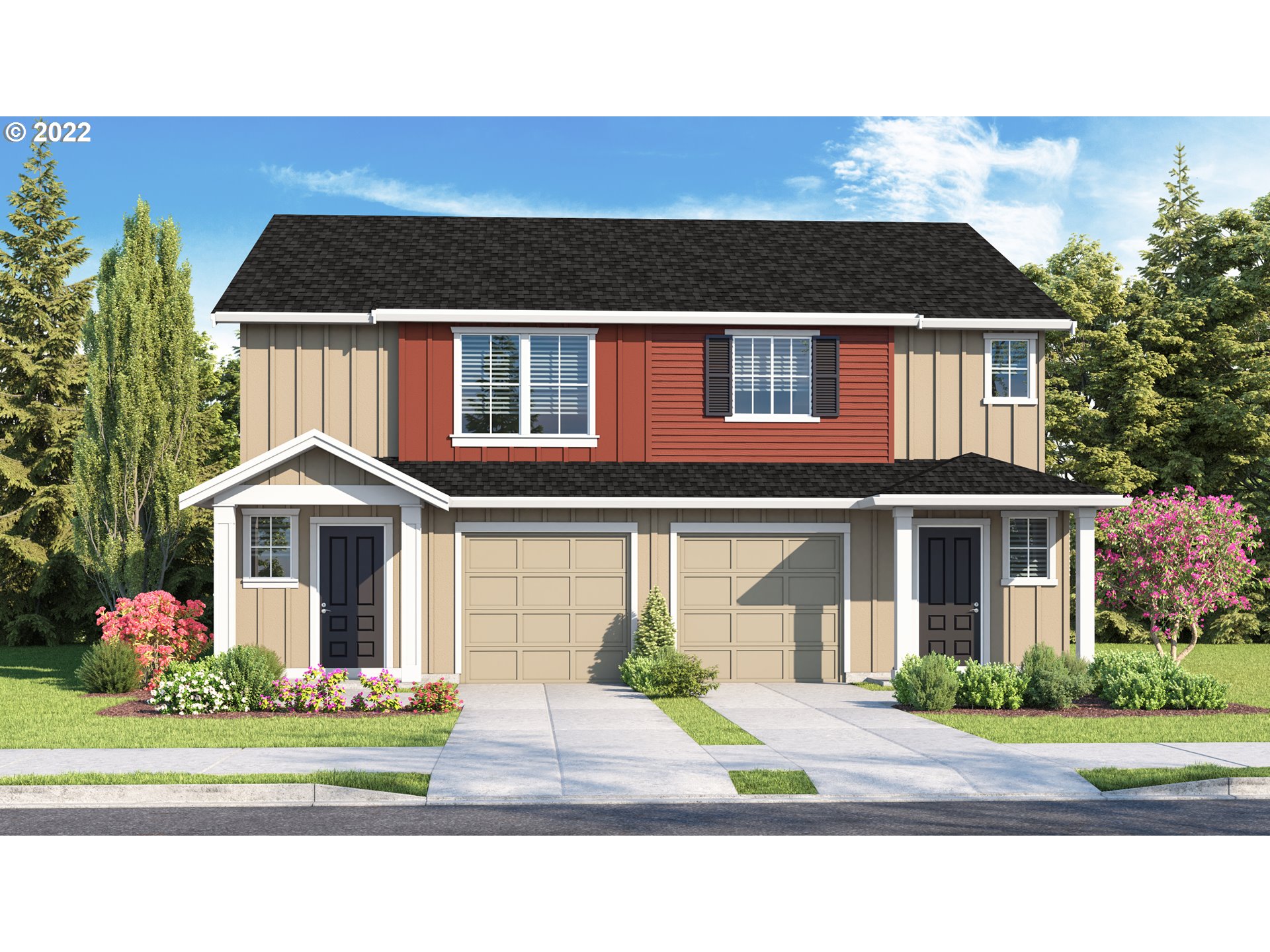 2731 North 2nd Way Ridgefield, WA 98642 - Photo 1 of 19 a front view of a house with a garden