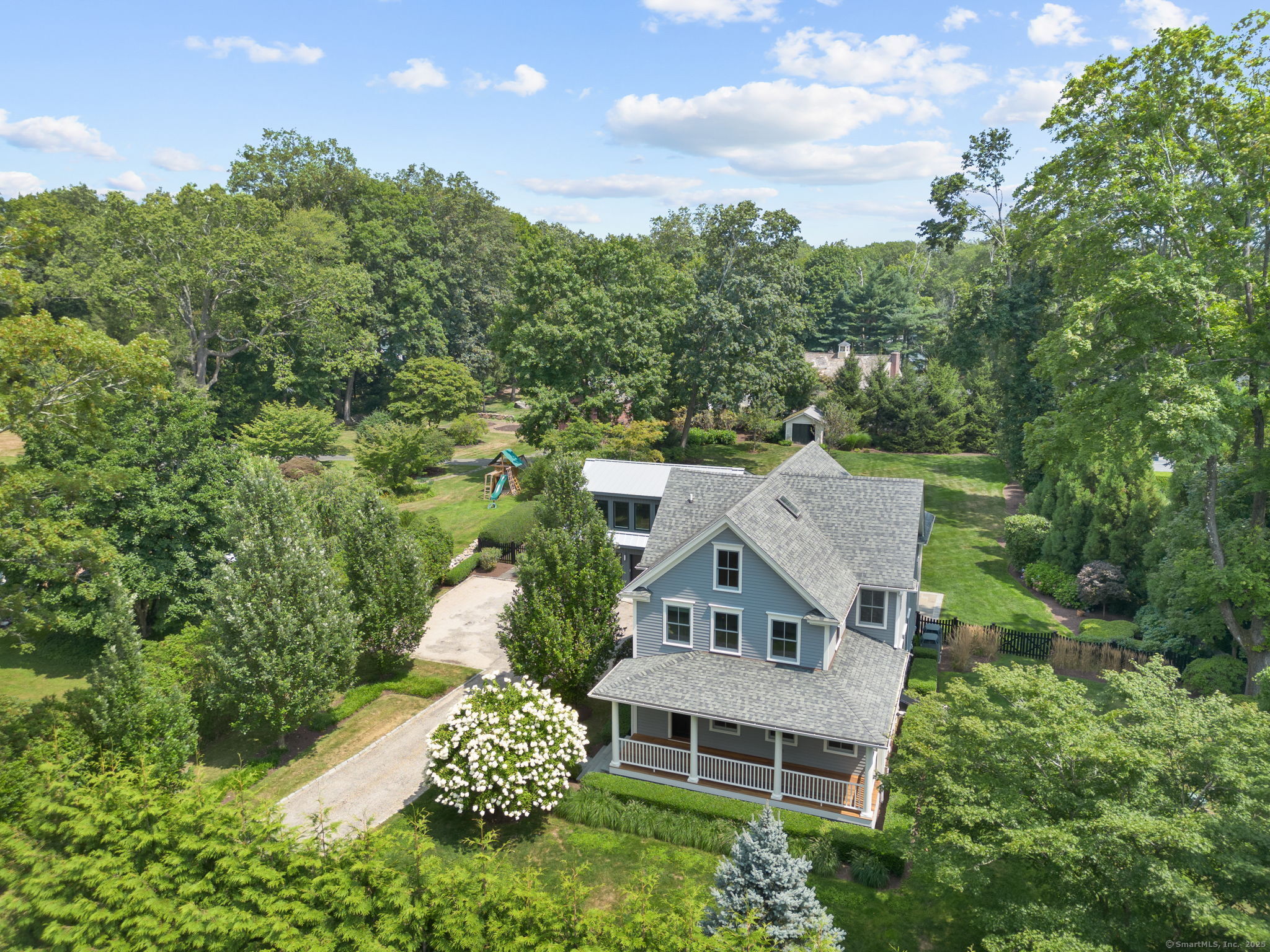 84 Olmstead Lane Ridgefield, CT 06877 - Photo 4 of 39 an aerial view of a house