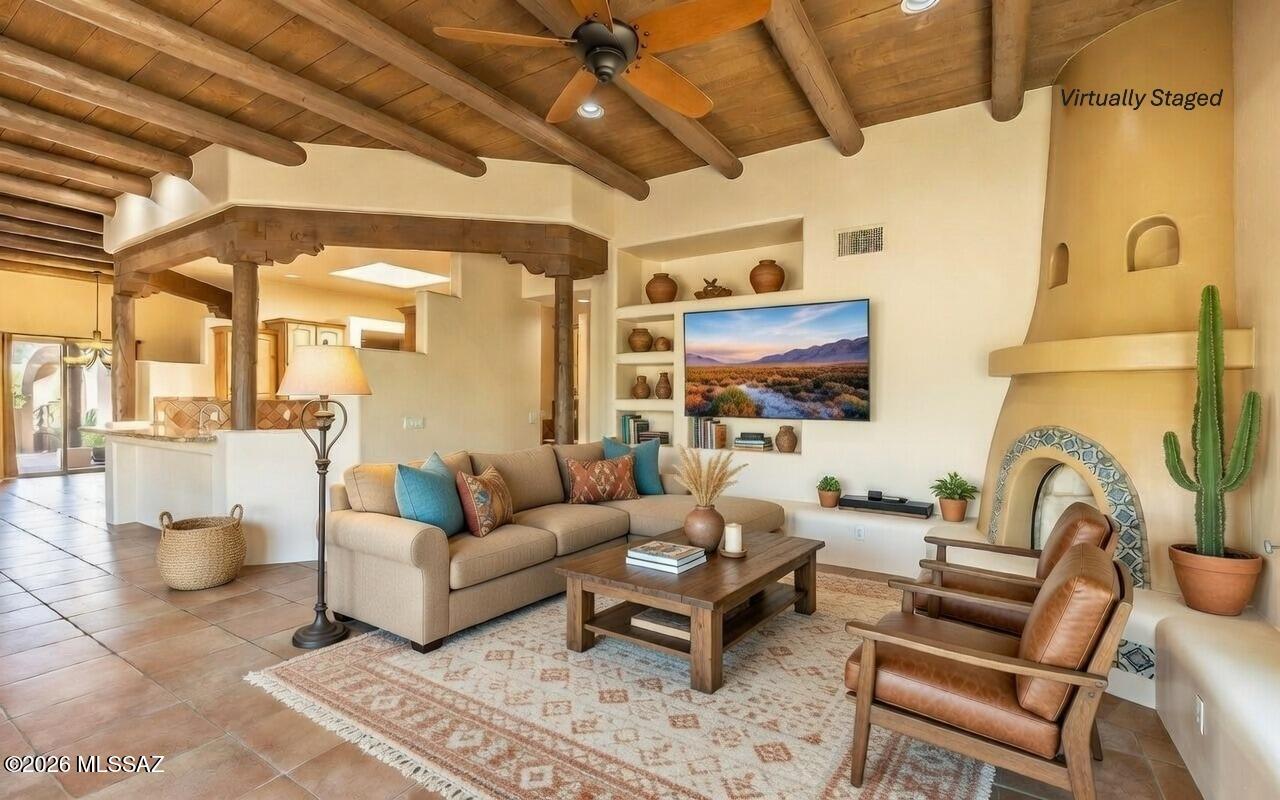 5550 West Open R Place Tucson, AZ 85713 - Photo 18 of 48 The family room, virtually staged.